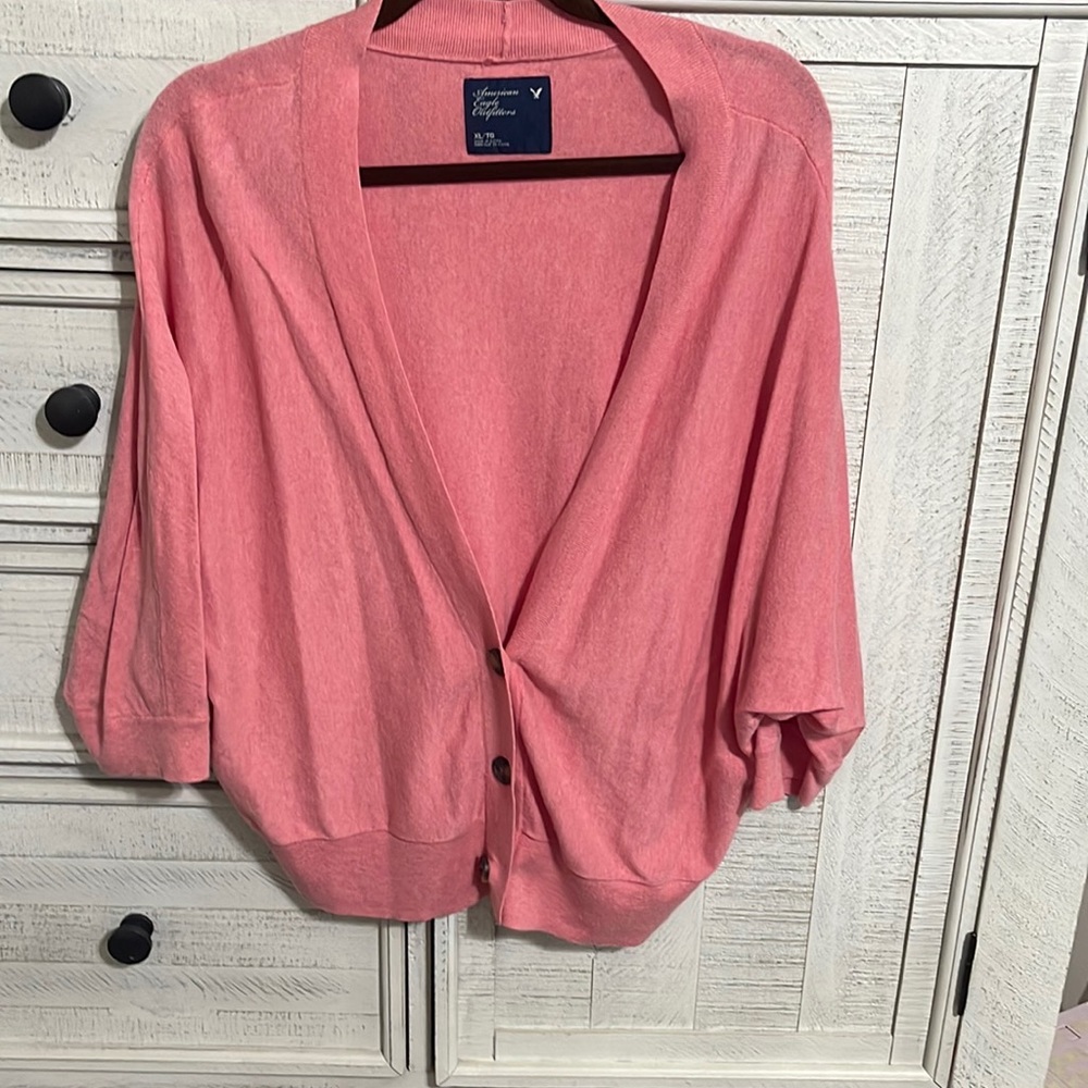 Cardigan with 3/4 sleeves, light weight